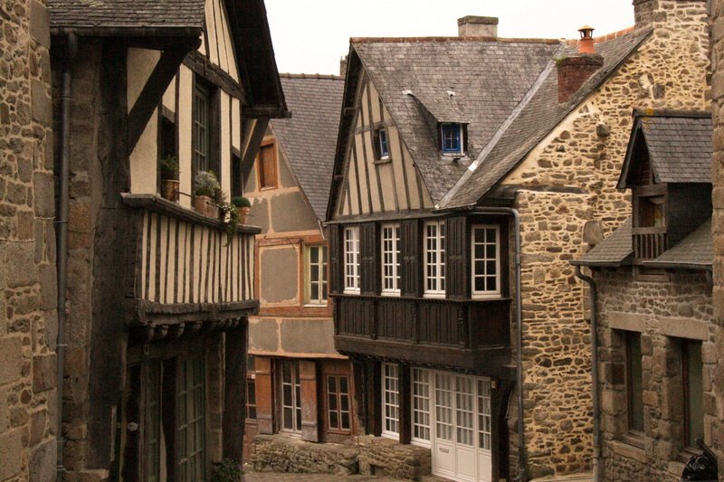 La rue du Jerzual à Dinan